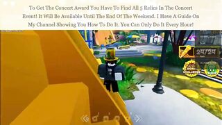 [GRAND PRIZES] HOW TO GET 24KGOLDN CONCERT AWARD & VICTORY-24KGOLDN! [ROBLOX FREE ITEMS]