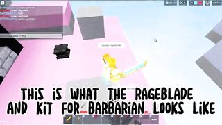 New Emotes And Victorious Barbarian Skin (Roblox Bedwars)