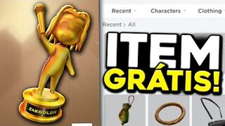 COMO PEGAR O NOVO ITEM GRÁTIS do TROFÉU NO ROBLOX! ???? 24KGOLDN ITENS GRÁTIS ????