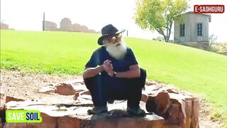 Sadhguru is doing Yoga to avoid back pain and cramps while riding | #SaveSoil