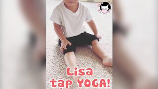 Lisa tập YOGA. Tập hăng quá nên có lúc ngã nhào | Lisa Leon | Leon Lisa | Hồ Ngọc Hà | Tin Sao Việt