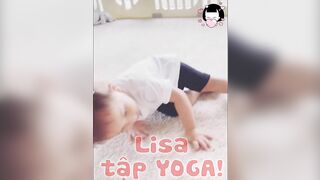 Lisa tập YOGA. Tập hăng quá nên có lúc ngã nhào | Lisa Leon | Leon Lisa | Hồ Ngọc Hà | Tin Sao Việt