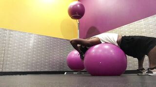 Yoga Ball Stretching Workout at Planet Fitness in Las Vegas 2022