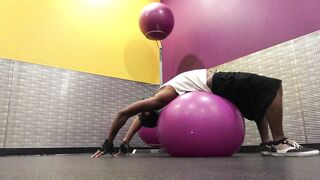 Yoga Ball Stretching Workout at Planet Fitness in Las Vegas 2022