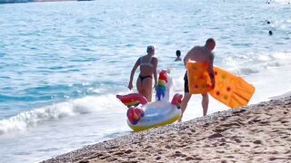 Beach Sant Miquel, Barcelona beach walk