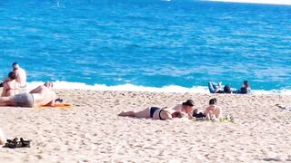 Beach Sant Miquel, Barcelona beach walk