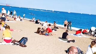 Beach Sant Miquel, Barcelona beach walk