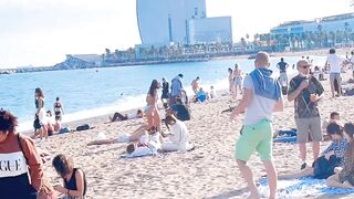 Beach Sant Miquel, Barcelona beach walk