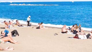 Beach Sant Miquel, Barcelona beach walk