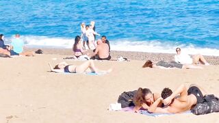 Beach Sant Miquel, Barcelona beach walk