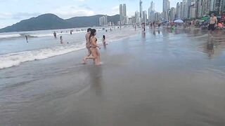 ????????BRAZİL Balneairo Camboriu Beach Walk Tour ????