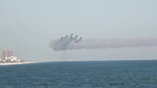 Blue Angels Pensacola Beach Flyby 3/27/22