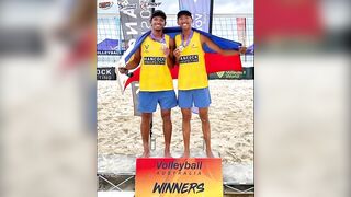 PH Beach Volleyball Team HUMAKOT ng MEDALYA sa Australia Beach Volleyball Tour Championhips