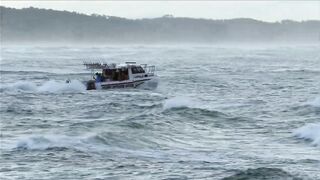 The Noosa Bar and Main Beach. Monday morning, March 28, 2022.