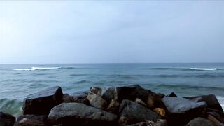 The Noosa Bar and Main Beach. Monday morning, March 28, 2022.