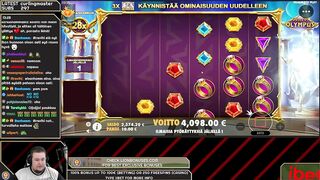 GATES OF OLYMPUS ★ GREAT BONUS WIN ★ VIHISLOTS TWITCH STREAM