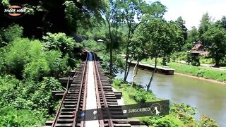 "The Death railway, Thailand" world's most dangerous train route | Thailand travel | shock wave