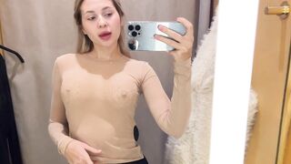 Transparent Try-on Haul with Kitty