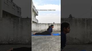 Cobra pose/ bhujangasans || #yoga #youtubeshorts #shorts #viral #short