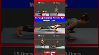 Morning Exercise Routine for Weight Loss for women#yoga #exercise #weightloss #short#bellyfat