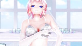 [MMD] SHAKE IT - プルルン ルカ 白赤ランジェリー Pururun Luka Lingerie【4K/60FPS】