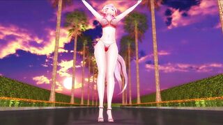 [MMD] SHAKE IT - プルルン ルカ 白赤ランジェリー Pururun Luka Lingerie【4K/60FPS】