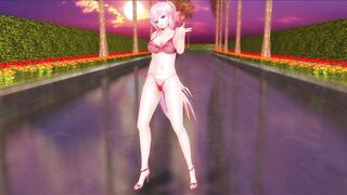 [MMD] SHAKE IT - プルルン ルカ 白赤ランジェリー Pururun Luka Lingerie【4K/60FPS】