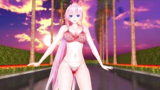 [MMD] SHAKE IT - プルルン ルカ 白赤ランジェリー Pururun Luka Lingerie【4K/60FPS】