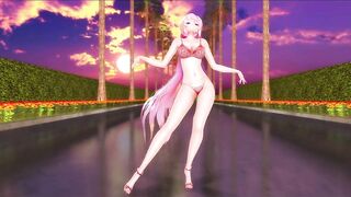 [MMD] SHAKE IT - プルルン ルカ 白赤ランジェリー Pururun Luka Lingerie【4K/60FPS】