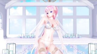 [MMD] SHAKE IT - プルルン ルカ 白赤ランジェリー Pururun Luka Lingerie【4K/60FPS】