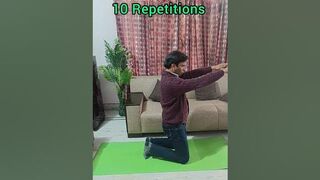 simple home workout for Reduces body fat #yoga #exercise