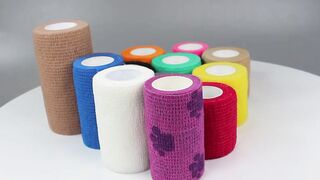 Latex Free Self-adhesive Flexible Wrap Self Adhesive Elastic Cohesive Bandage For Dog Pets Animals