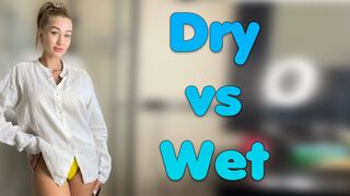 Transparent Clothes Try-on Haul with Hillary | DRY vs. WET
