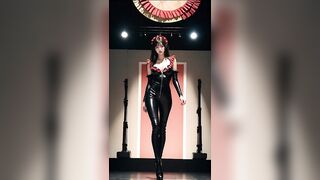AI LOOK BOOK [Ruffle-Trimmed Catsuit lingerie Fashion Show 3] 주름 장식 캣슈트 란제리 패션쇼 3 룩북 ^^