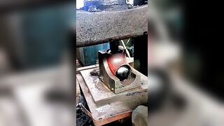 ReAction Video: Mind-Blowing Pipe Stretching: Hydraulics & Steel Balls Edition!!! #shorts #viral