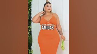 Orange ???? bodycon dress try on haul ???? #plussize #plussizefashion #plussized #shein