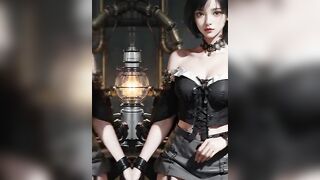 [4K] Lookbook AI ART Model Al Art video| black LINGERIE Ai lookbook