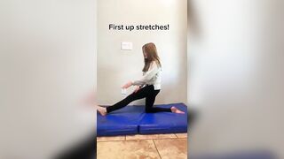 How to get your splits in one day!! #fypシ #stretching #splits #gymnast #skills