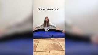 How to get your splits in one day!! #fypシ #stretching #splits #gymnast #skills