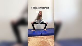 How to get your splits in one day!! #fypシ #stretching #splits #gymnast #skills