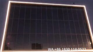 Flexible Holographic led display for building facade