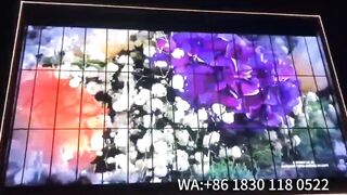 Flexible Holographic led display for building facade