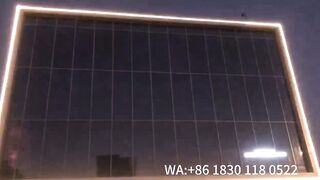 Flexible Holographic led display for building facade