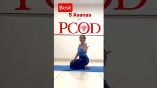 5 Effective asanas for PCOD????????‍♀️ #yoga #shorts #youtubeshorts #motivation #youtube #yogapractice