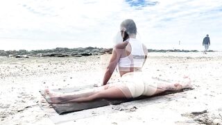 Beach Yoga Flow #stretching