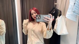 [4K] Exploring Transparent Clothes with April | Try on Haul