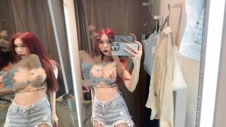 [4K] Exploring Transparent Clothes with April | Try on Haul