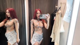 [4K] Exploring Transparent Clothes with April | Try on Haul