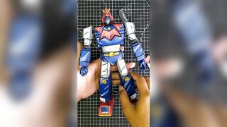 (English subtitle) Romando Flexible Robot Kit, Voltes V vintage vinyl kit painted in anime style