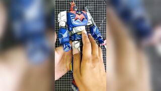 (English subtitle) Romando Flexible Robot Kit, Voltes V vintage vinyl kit painted in anime style